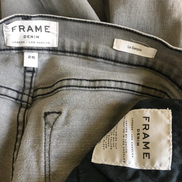 Frame Le Garcon Distressed Skinny Jeans - Picture 3 of 4